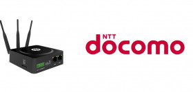 Robustel industrial cellular IoT gateway R1510 and NTT DOCOMO INC. logo