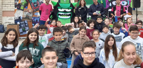 Vista institucional inaugural Berto Zampapilas CEIP Nicolau Primitiu