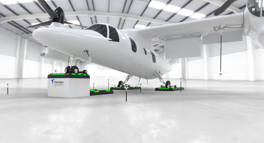 Tekniker has designed an innovative method to calculate the centre of gravity of aircraft 52581050319 o