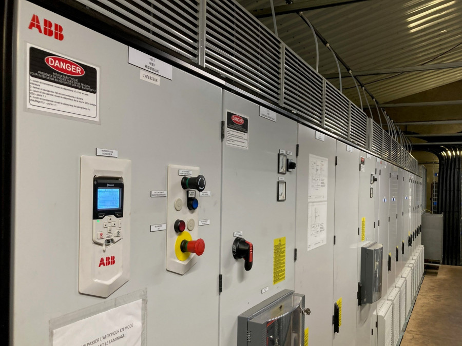 New ABB control panels at Contrisson. Image ArcelorMittal