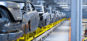 Equipo produccion automatizado linea produccion automoviles modernos tienda ensamblaje automoviles nuevos modernos forma ensamblaje automovil linea ensamblaje planta