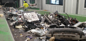 Cinta transportadora gestión de RAEE Recyclia