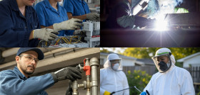 Profesionales de la electricidad, fontanería, soldadura y control de plagas